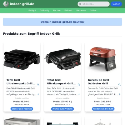 Screenshot indoor-grill.de