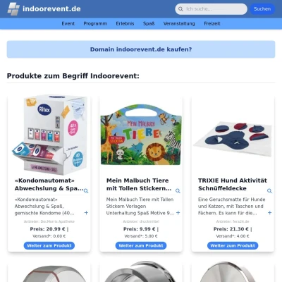 Screenshot indoorevent.de