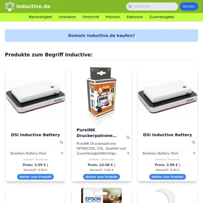 Screenshot inductive.de