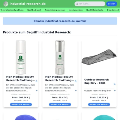 Screenshot industrial-research.de