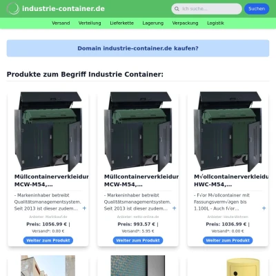 Screenshot industrie-container.de