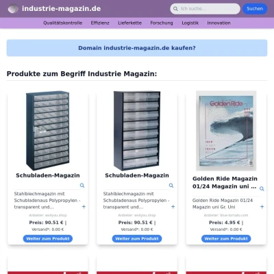 Screenshot industrie-magazin.de