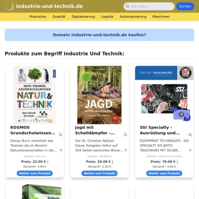 Screenshot industrie-und-technik.de
