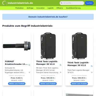 Screenshot industriebetrieb.de