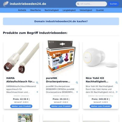 Screenshot industrieboeden24.de