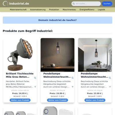Screenshot industriel.de