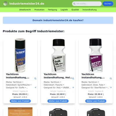 Screenshot industriemeister24.de