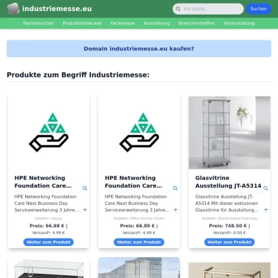 Screenshot industriemesse.eu