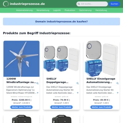 Screenshot industrieprozesse.de