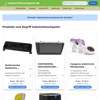 Screenshot industrietouchpanel.de