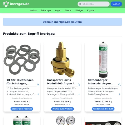 Screenshot inertgas.de