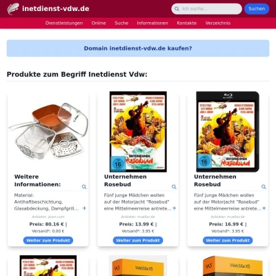 Screenshot inetdienst-vdw.de