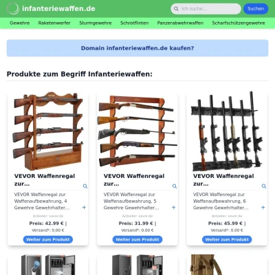 Screenshot infanteriewaffen.de