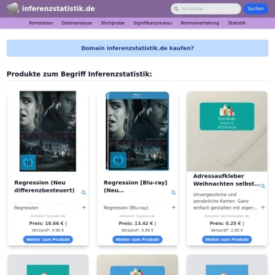 Screenshot inferenzstatistik.de