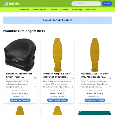 Screenshot infl.de