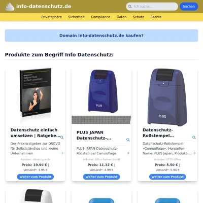 Screenshot info-datenschutz.de