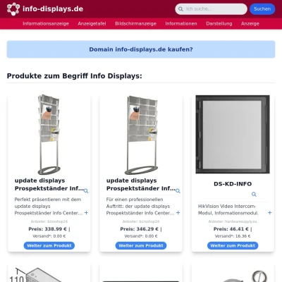 Screenshot info-displays.de