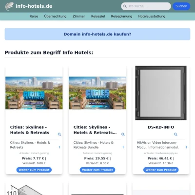 Screenshot info-hotels.de
