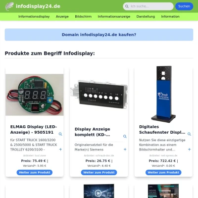 Screenshot infodisplay24.de