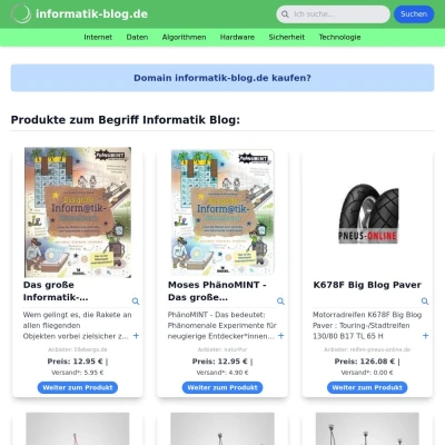 Screenshot informatik-blog.de