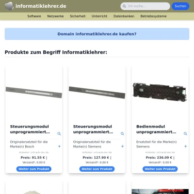 Screenshot informatiklehrer.de