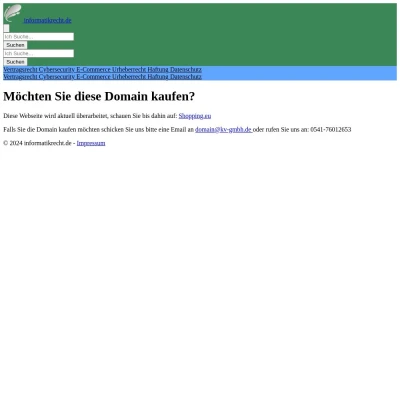 Screenshot informatikrecht.de