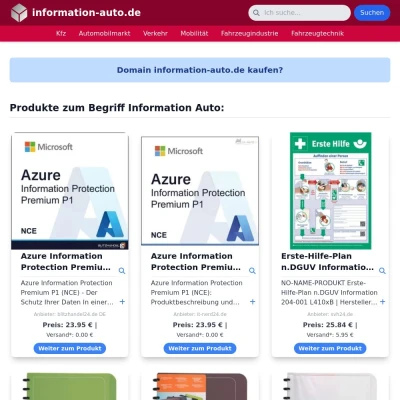 Screenshot information-auto.de