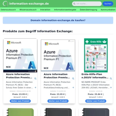 Screenshot information-exchange.de