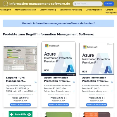 Screenshot information-management-software.de