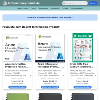 Screenshot information-product.de