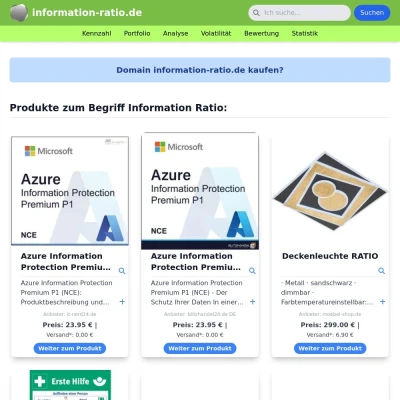 Screenshot information-ratio.de