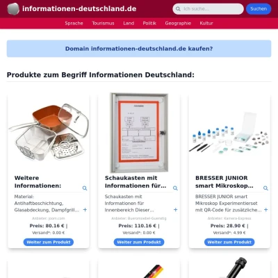 Screenshot informationen-deutschland.de