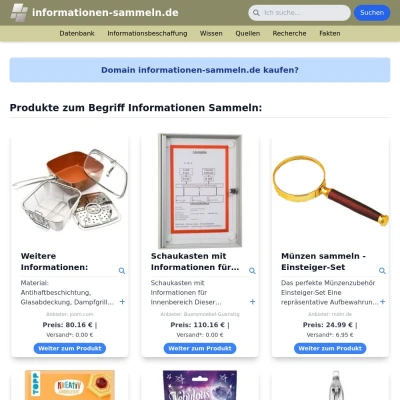Screenshot informationen-sammeln.de
