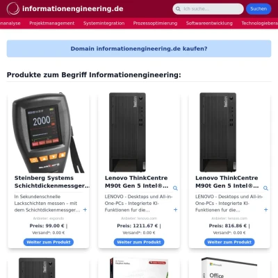 Screenshot informationengineering.de