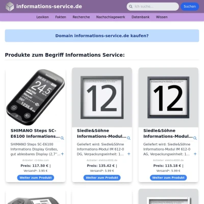 Screenshot informations-service.de