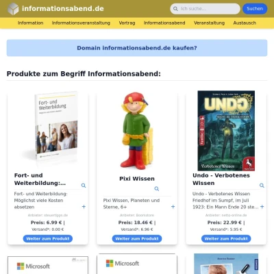 Screenshot informationsabend.de