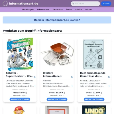 Screenshot informationsart.de