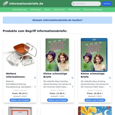 Screenshot informationsbriefe.de