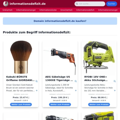 Screenshot informationsdefizit.de