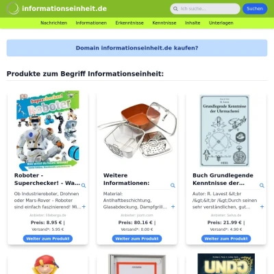 Screenshot informationseinheit.de