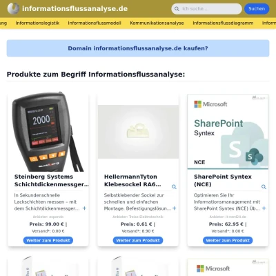 Screenshot informationsflussanalyse.de