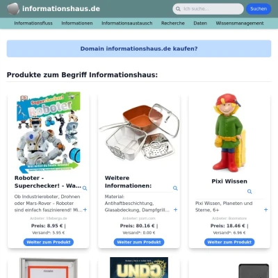 Screenshot informationshaus.de