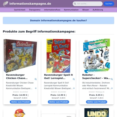 Screenshot informationskampagne.de