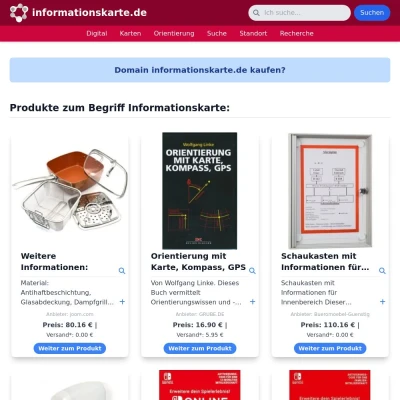 Screenshot informationskarte.de