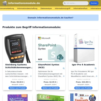 Screenshot informationsmodule.de