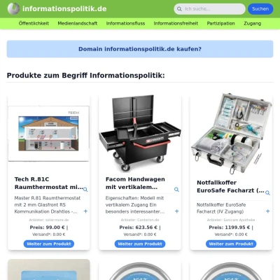 Screenshot informationspolitik.de