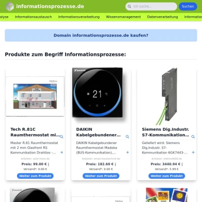 Screenshot informationsprozesse.de