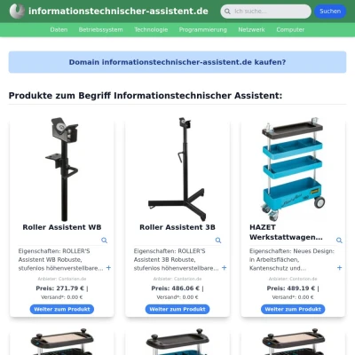 Screenshot informationstechnischer-assistent.de