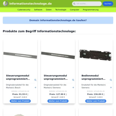 Screenshot informationstechnologe.de