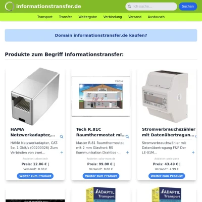 Screenshot informationstransfer.de